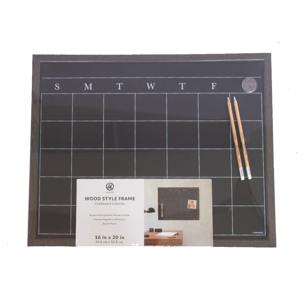 Accessories, Art & School, 16"x20", Ubrands, Chalkboard Calendar, 720550